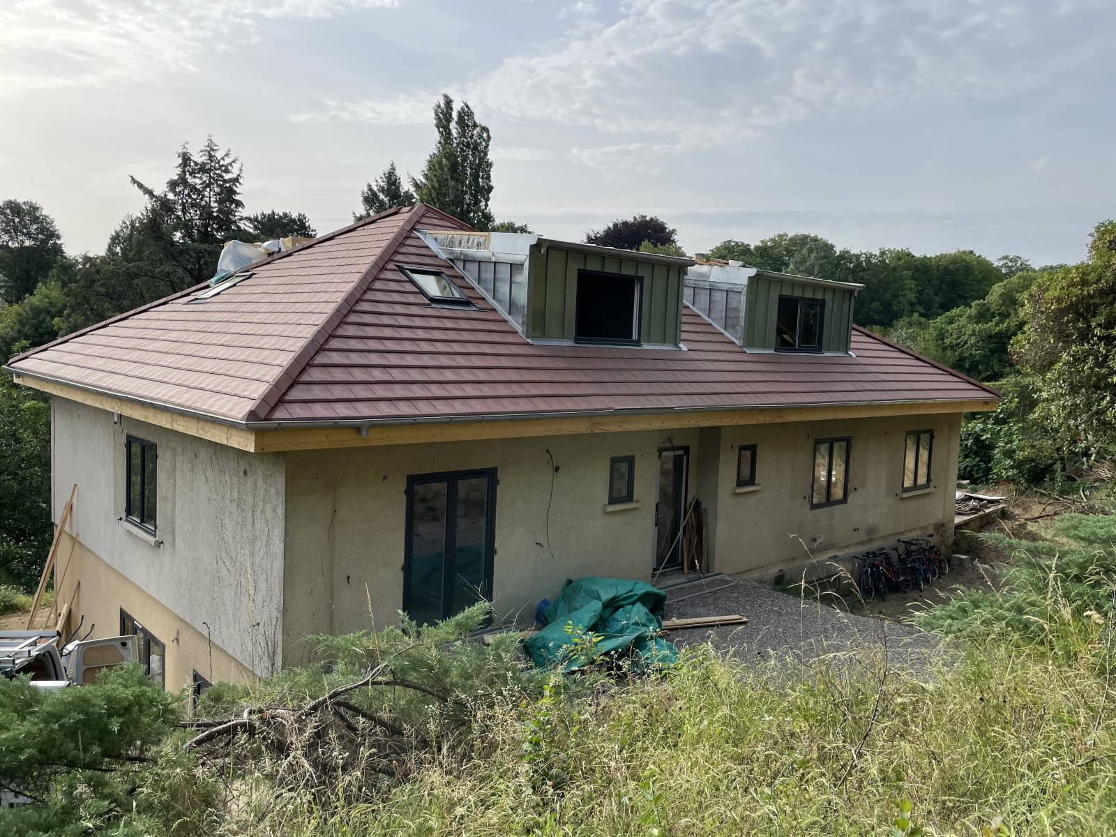 Agrandissement de maison par le toit avant ITE à Caluire et Cuire près de Fontaine sur Saône (69)