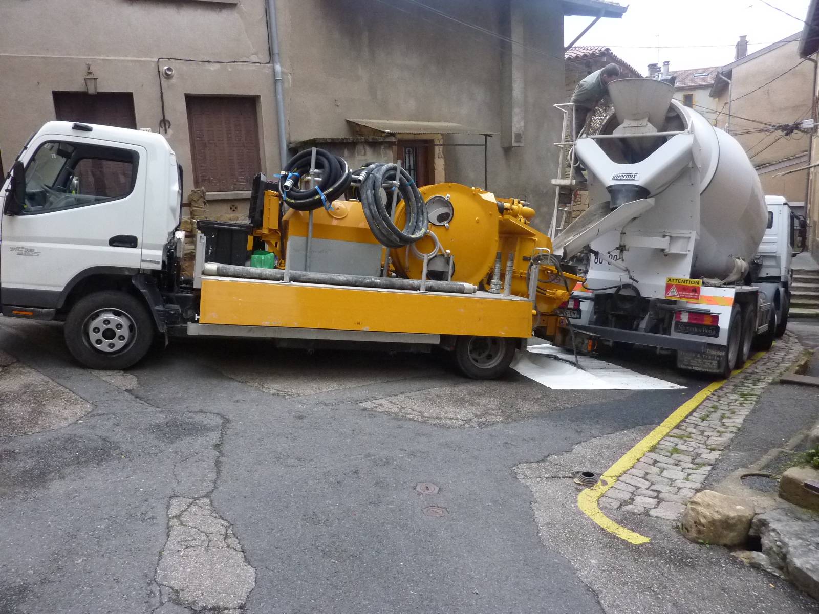 Doublage avec isolation des murs extérieurs à St Etienne des Ouillières (69)